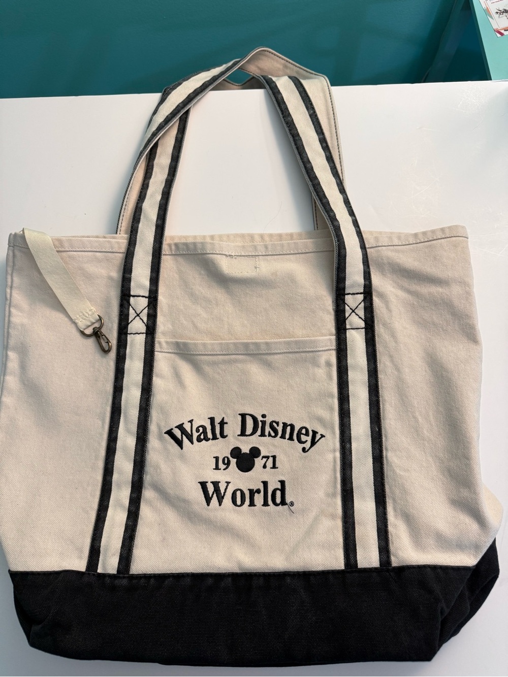 Disney Walt Disney World Anniversary Canvas Beach Bag